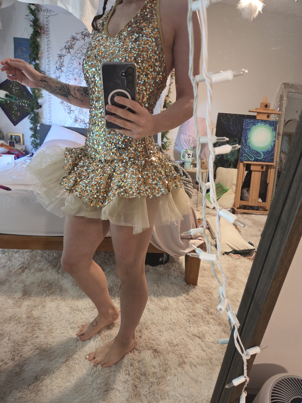Weissman Golden Sequin Tutu/Leotard